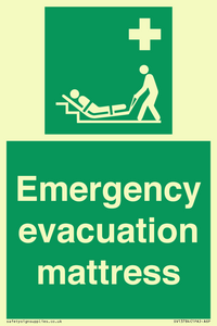Emergency evacuation mattress